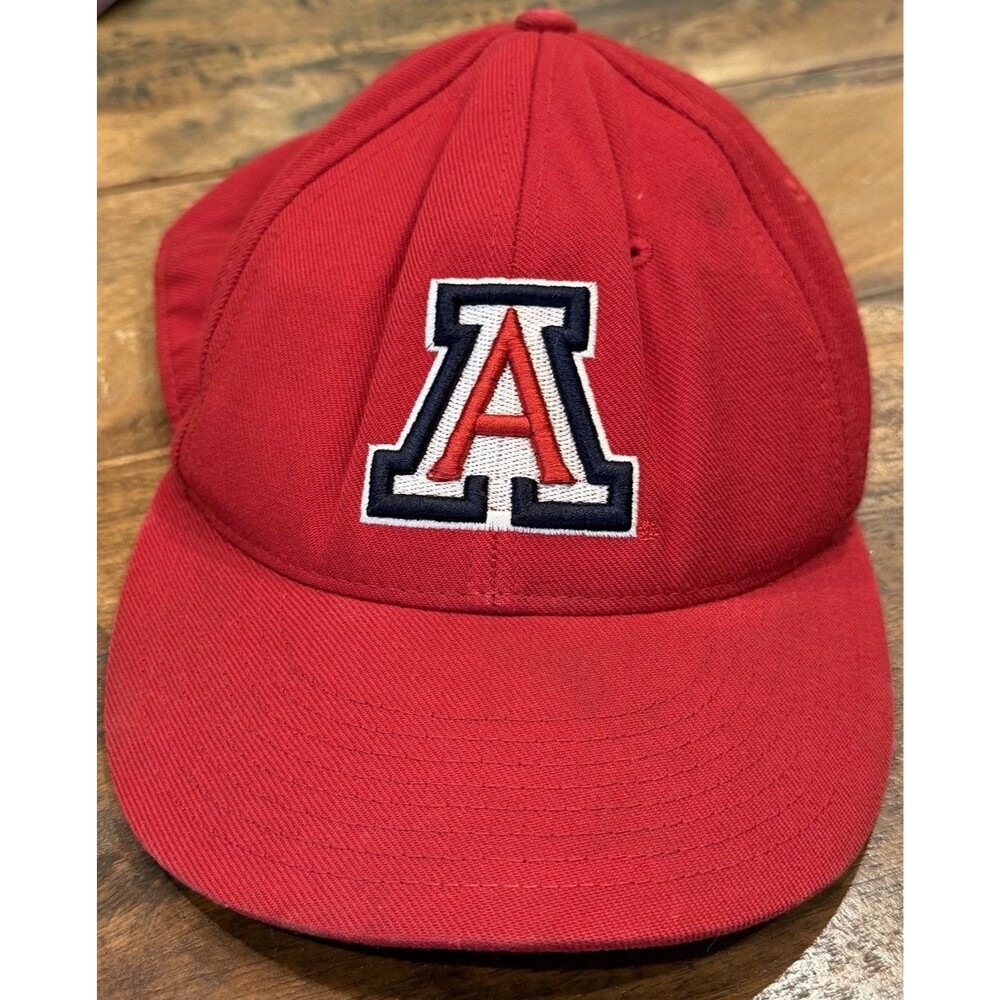 Arizona Wildcats Zephyr Fitted Hat 7 5/8” Red Vintage NCAA College Cap